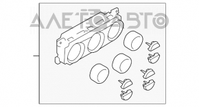 Управление климат-контролем Subaru Forester 14-18 SJ auto dual zone