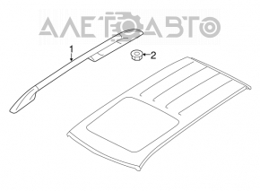 Balustrade longitudinale Subaru Forester 14-18 SJ