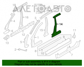 Bara caroserie centrală stânga Subaru Forester 14-18 SJ