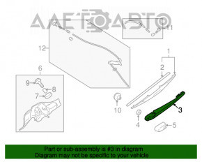 Leash spate pentru Subaru Forester 14-18 SJ, nou, original OEM.