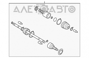 Привод полуось задняя левая Subaru Forester 14-18 SJ 2.5, 2.0 АКПП