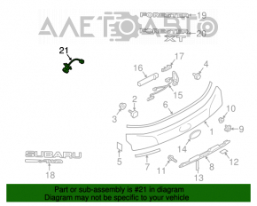 Camera de vizionare spate pentru Subaru Forester 14-18 SJ