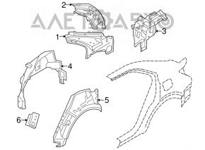 Aripa spate dreapta Suzuki Kizashi 10-15