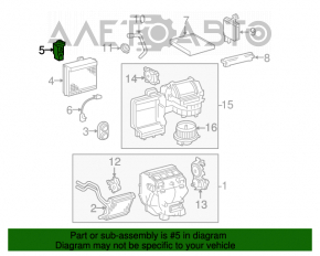 Supapa de încălzire a aerului condiționat pentru Toyota Avalon 05-12