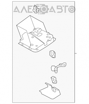 Plafonul de iluminare frontal pentru Toyota Avalon 13-18 gri, sub geam, SOS