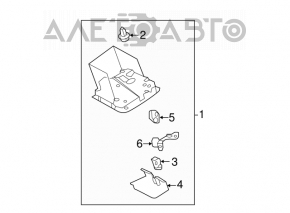 Plafonul de iluminare frontal pentru Toyota Avalon 13-18 gri, sub geam, SOS