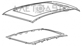 Крыша металл Lincoln MKC 15- под панораму, на кузове