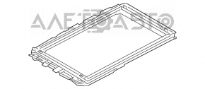 Mecanismul de deschidere a plafonului panoramic al modelului Lincoln MKC 15.