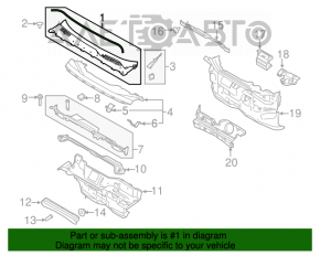 Grila stergatoarelor de plastic Lincoln MKC 15-