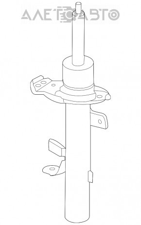 Стойка амортизатора в сборе передняя правая Lincoln MKC 15-