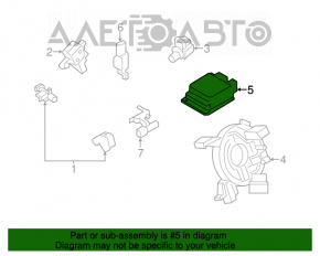 Модуль srs airbag компьютер подушек безопасности Lincoln MKC 15-