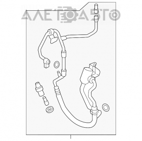 Teava aer conditionat compresor-incalzitor primul Lincoln MKX 16- 3.7 nou original OEM