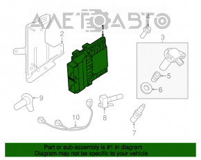 Блок ECU компьютер двигателя Ford Mustang mk6 15- 3.7