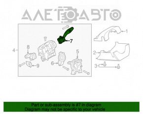Подрулевой переключатель правый Lincoln MKC 15-