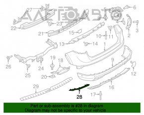 Reflector spate stânga Lincoln MKX 16-