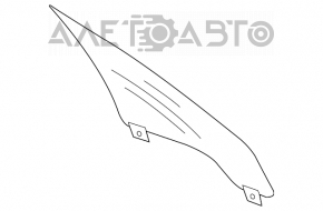Sticla ușii din față stânga a Lincoln MKZ 13-20 triplex, zgârieturi, ciobituri