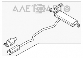 Convertor catalitic Lincoln MKZ 13-20 hibrid