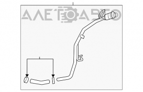 Заливная горловина топливного бака Lincoln MKZ 13-20 2.0T, 3.7