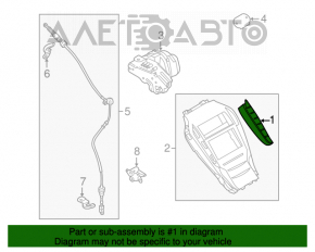 Schimbătorul de viteză Lincoln MKZ 13-16 butoane