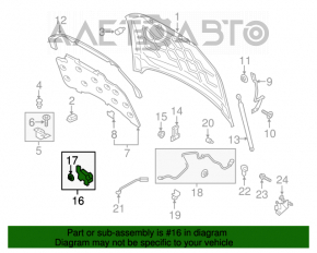 Capota cu senzor pentru Lincoln MKZ 13-16