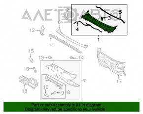 Grila stergatoarelor de plastic Lincoln MKZ 13-20