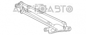 Trapezul de curățare a parbrizului cu motor pentru Lincoln MKZ 13-20