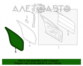 Уплотнитель дверного проема передний правый Lincoln MKZ 13-20