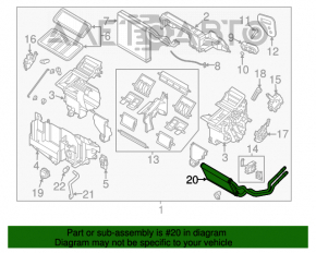 Radiatorul încălzitorului pentru Mazda 6 13-21