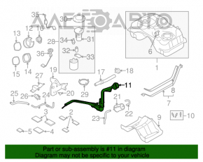 Gâtul de umplere a rezervorului de combustibil Mazda CX-7 06-09