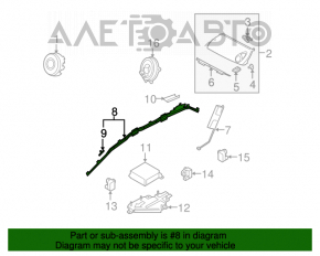 Perna de siguranță airbag laterală dreapta Mazda CX-7 06-09