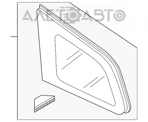 Geamul surd din spatele stânga Mazda CX-7 06-09