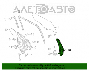 Стеклоподъемник с мотором задний правый Mazda CX-9 16-