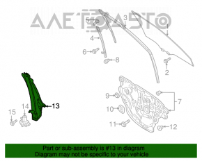 Fereastra electrică mecanismul frontal stânga Mazda CX-9 16-