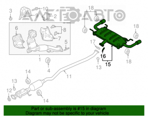 Silentioză spate cu butoaie Mazda CX-9 16-