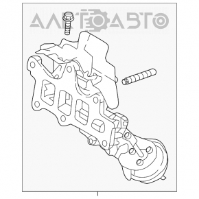 Colector de evacuare Mazda CX-9 16-