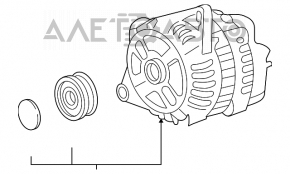 Generatorul Mazda CX-9 16-