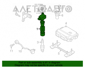 Bobina de aprindere Mazda 3 14-18 BM nouă OEM originală