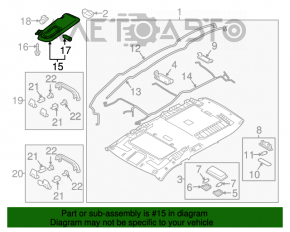 Capota stângă Mazda CX-9 16- gri, plastic, fără cârlig.