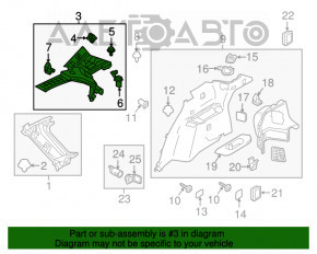 Capac spate dreapta Mazda CX-9 16- gri.