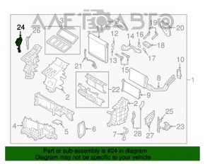 Actuator motor pentru acționarea ventilatorului de încălzire și aer condiționat pentru Mazda CX-9 16-