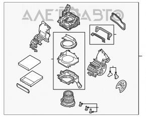 Корпус печки голый Mazda CX-9 16-