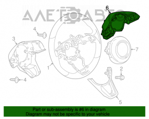 Butonul de control de pe volanul Mazda CX-9 16-