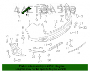 Suportul pentru bara spate dreapta Mazda CX-9 16-