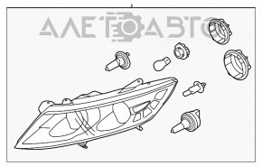 Far dreapta față Kia Optima 11-13 pre-restilizare halogen