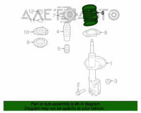 Arcul elicoidal frontal stânga Kia Optima 11-15