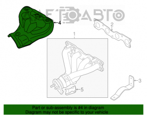 Protecția colectorului Kia Sorento 10-15 2.4