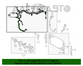 Compresorul de aer condiționat și încălzire pentru Kia Sorento 10-15 2.4 pentru sistemul de climatizare din spate.