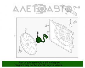 Мотор вентилятора охлаждения Kia Sorento 14-15 3.3