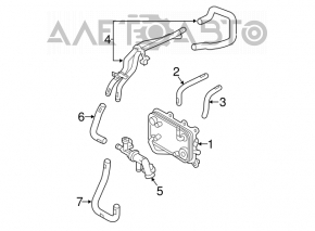 Radiator pentru cutia de viteze Hyundai Santa FE Sport 13-15 2.4