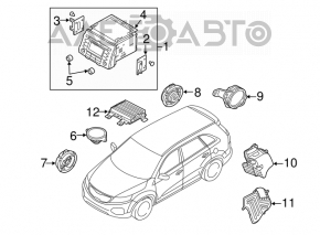 Difuzor spate stânga Kia Sorento 10-15